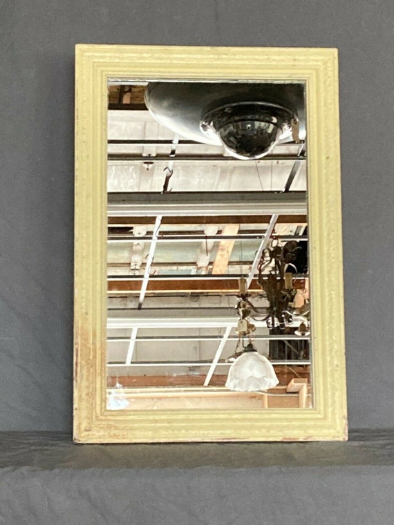 Vtg Yellow Recessed Medicine Cabinet Old Shabby Country Vtg Yellow Recessed Medicine Cabinet, Old Recessed Medicine Cabinet