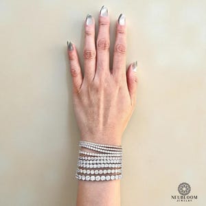 Lab-Grown Diamond Tennis Bracelet | 2ct - 10ct | 14K Solid Gold with E-F VS+ Diamonds