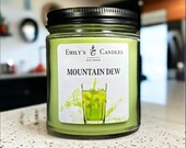 9 Ounce SOY Candle Mountain Dew
