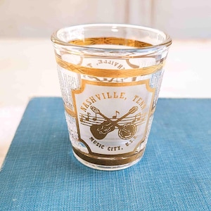Vintage Nashville TN Shot Glass - Music City USA