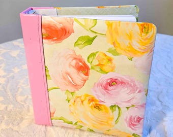 Vintage Pink Floral Address Telephone Book