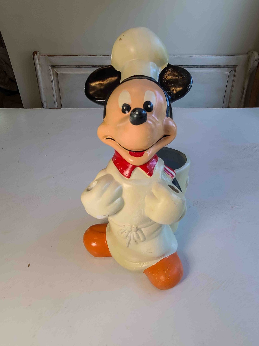 Vintage Ceramic Disney Mickey Mouse Kitchen Utensil Holder - Etsy