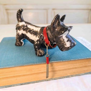 Vintage Scottish Terrier -  Scottie Dog -  Porcelain Figurine Made in Japan