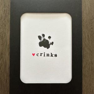 Cartão da vovó Crinkles Pawtigraph, perda de animal de estimação, resgate, gatos idosos, senhora louca por gatos, luto