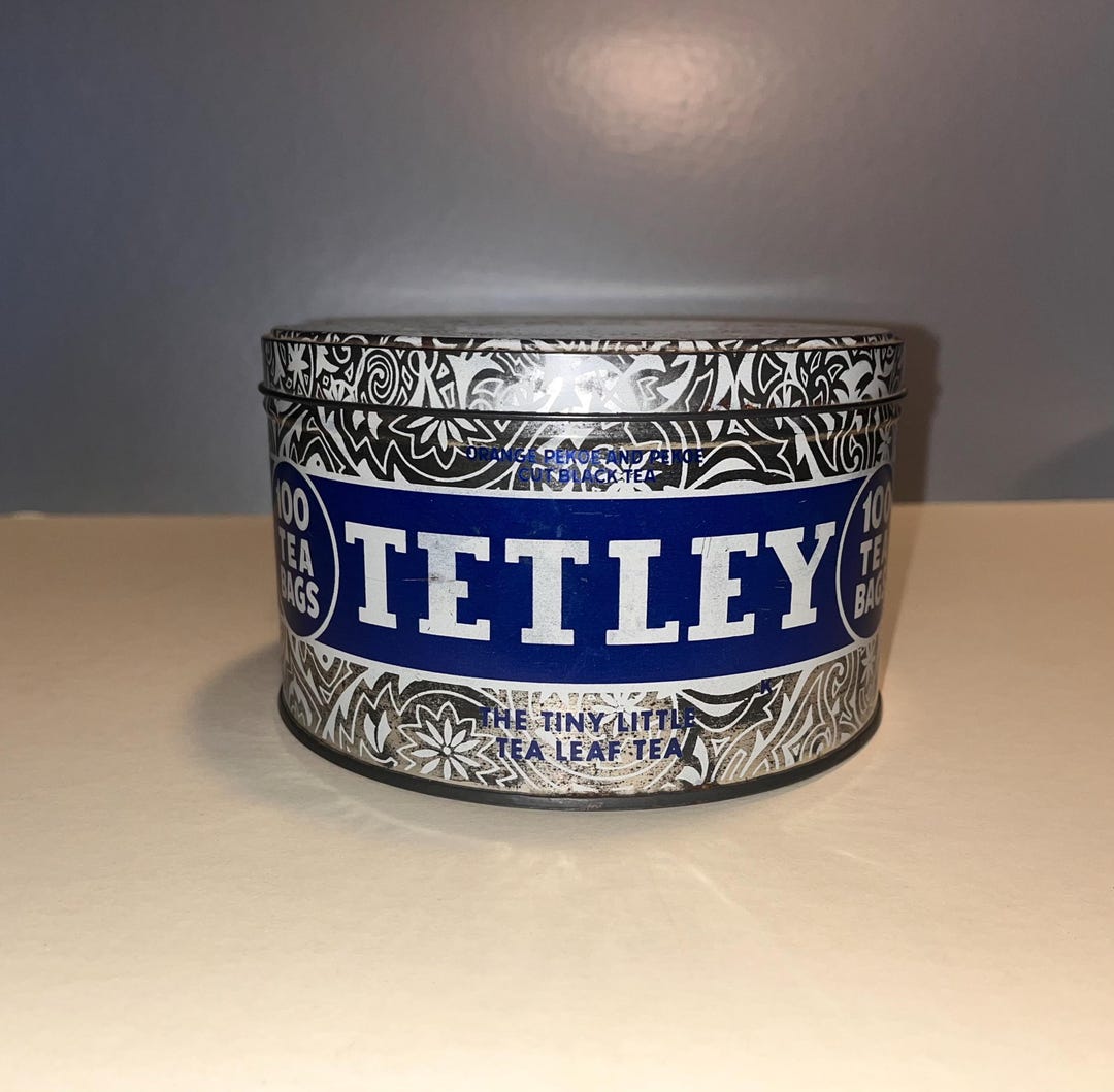 Vintage Tetley Tea Tin - Etsy