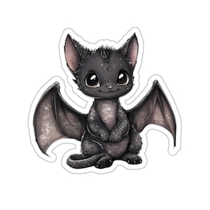 Wings of Whiskers Magical Cat-Dragon Hybrid sticker