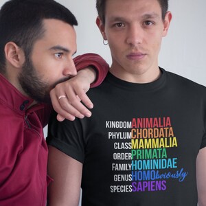 LBGTQ trots dag liefde is liefde Shirt taxonomie Science - trots taxonomie Tshirt - Nerdy Geek Science LBGTQ wetenschappelijke classificatie grafiek Tee