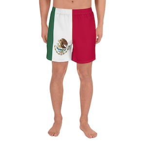 Mexicaanse Trots Latijns-Amerika - Zwembroek - Midden-Zuid-Amerikaans leven, Mexico Vlag Voor Mexicaanse Pride Zwempak - Latinx Athletic Shorts