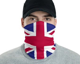 Regno Unito Britannico Bandiera Faccia Copertura Union Jack Fabric FaceMasks Neck Gaiter Social Distancing faccia Maschera Inghilterra Headband Face Maschera Collo gaiter
