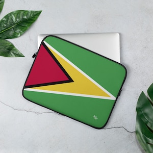 Guyana - Caribbean Flag Laptop Sleeve