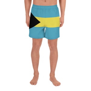 Bahama's Caribbean Island Boy - Swim Trunks - Island Life, De Bahama's Vlag Bahamaian Pride Badpak Mannen Atletische Lange Zwemshort