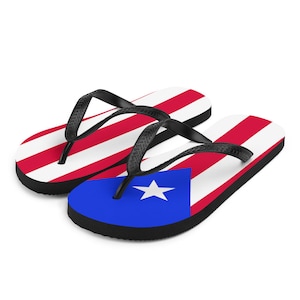 Boricua Babe Caribbean Island Thong Sandal - Adult Puerto Rico Flip Flops - Island Life, Puerto Rico Flag For Puerto Rican Pride Flip-Flops