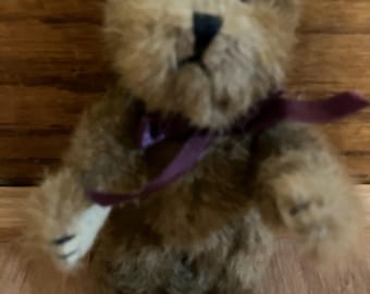 Orsetto di peluche snodabile Neville di Boyds Bears, 6 pollici, miniatura vintage, con etichetta EUC