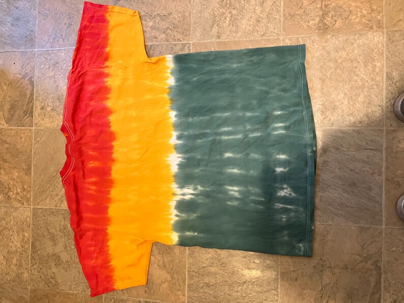Urban Outfitters Tried and True Co. Vintage Lead Patch Tie-Dye Stripe Tee Size XL Good (not new) Condition Kinda rare! image 7