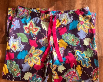 Nick & Nora Vintage Nachtwäsche Pyjama Hose Neue Größe XXL