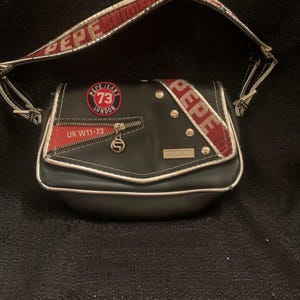 Pepe Jeans 73  Vintage Purse UK W 11-73 Black & Red London Very Cool!