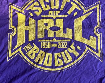 Scott Hall Razor Ramon The Bad Guy Purple T shirt size 3X GUC