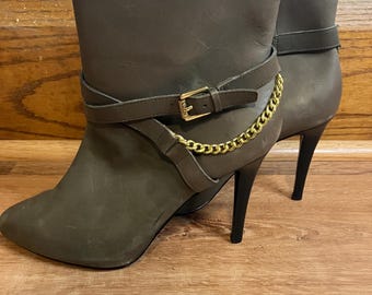 Vintage LAUREN by Ralph Lauren “BONNE” Flat Mid Calf Black  display picture 1