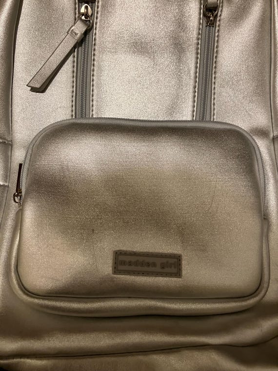 Madden Girl Silver Backpack EUC! - Etsy UK