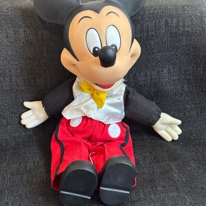 Mickey Mouse Vintage Tuxedo Plush Doll 1980s