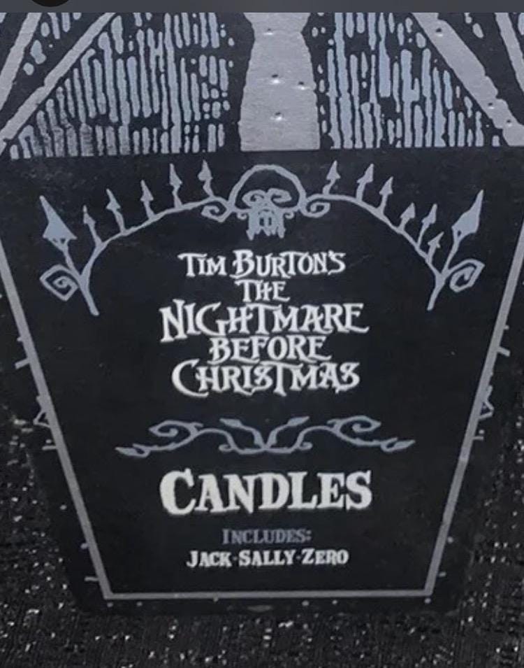 ナイトメアー・ビフォア・クリスマス キャンドルセット ジャック