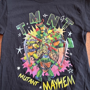 TMNT Teenage Mutant Ninja Turtles Mutant Chaos T-Shirt Erwachsene S Nickelodeon AUSGEZEICHNET!