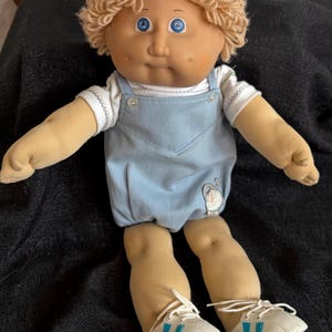 Cabbage Patch Kids Spain Jesmar Blonde Boy Blue Eyes Elephant Jumper HM #2 *SPECIAL!*