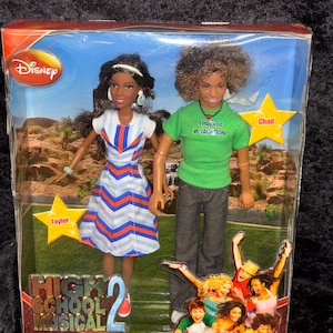 High School Musical 2 Taylor And Chad Doll Set New In Box Disney
