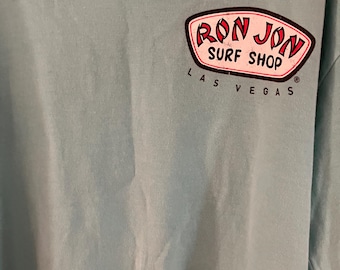 Ron Jon Surf Shop Las Vegas T shirt Long Sleeve Light Blue Size Small GUC