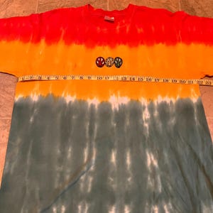 Urban Outfitters Tried and True Co. Vintage Lead Patch Tie-Dye Stripe Tee Size XL Good (not new) Condition Kinda rare! image 5