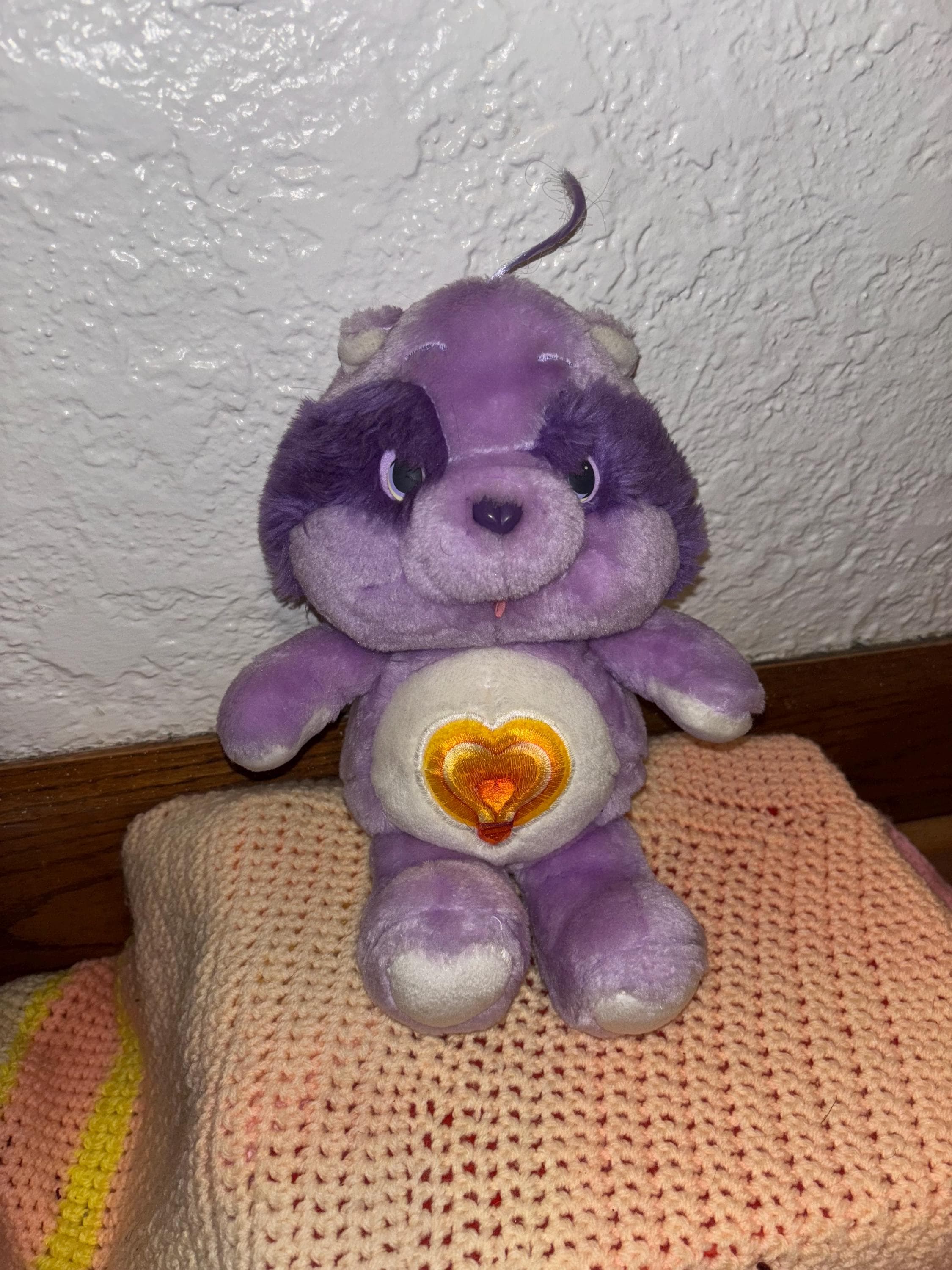 Care Bear Plush Set of 3 80s and 90s - Cheer Bear, Love-a-lot Bear