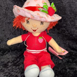 Strawberry Shortcake Workout Plush Mint With Tag 2004
