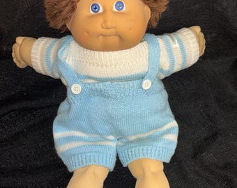 Cabbage Patch Kids Jesmar Spanien Junge Puppe Fuzzy Head HM #2 1984 Blaue Augen * super special!*