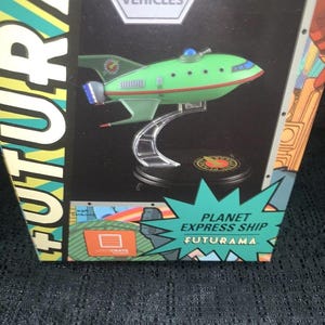 Modellino Nave Planet Express Futurama Q-Fig - Edizione LootCrate Luglio 2016, Da Collezione
