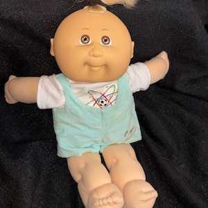 Cabbage Patch Kids Blonde Boy Doll Hasbro 1989 Brown Eyes