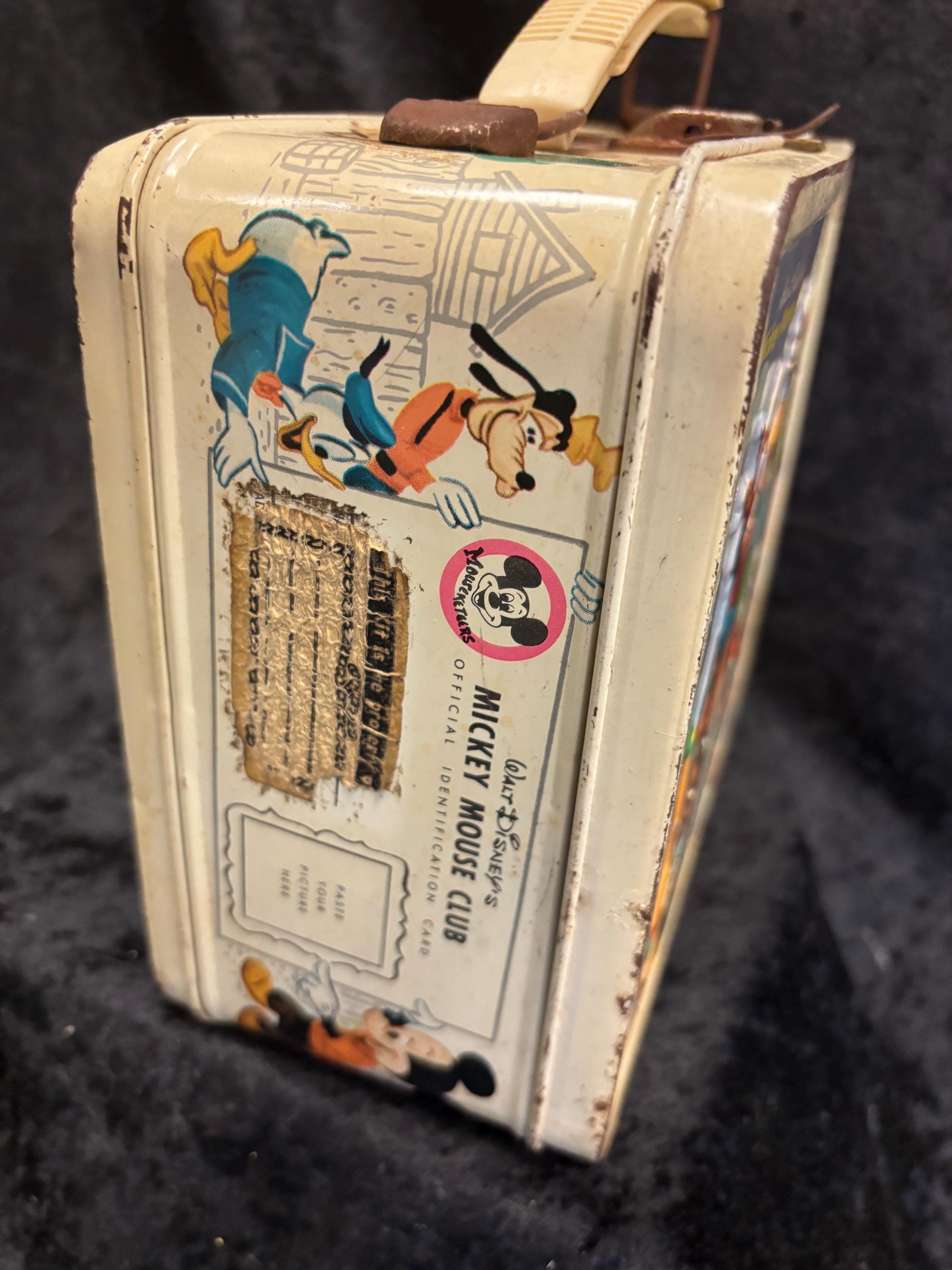 Mickey Mouse Club Metal Lunch Box 1960s - Etsy Denmark