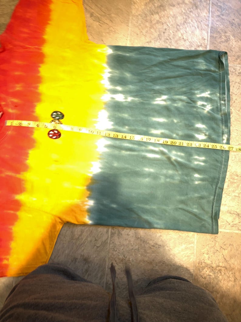 Urban Outfitters Tried and True Co. Vintage Lead Patch Tie-Dye Stripe Tee Size XL Good (not new) Condition Kinda rare! image 6