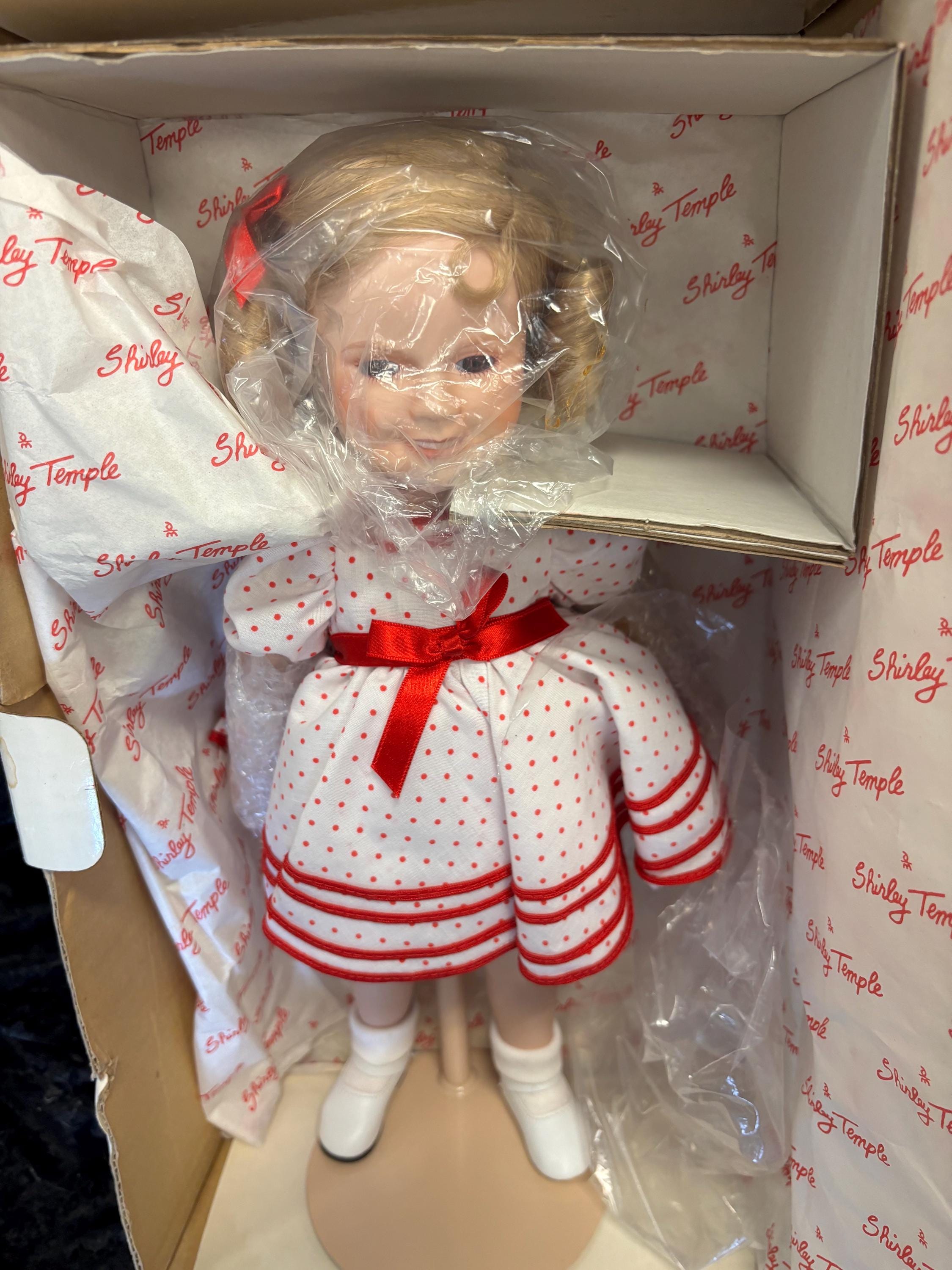 Porcelain Shirley Temple Doll - Etsy display picture 1