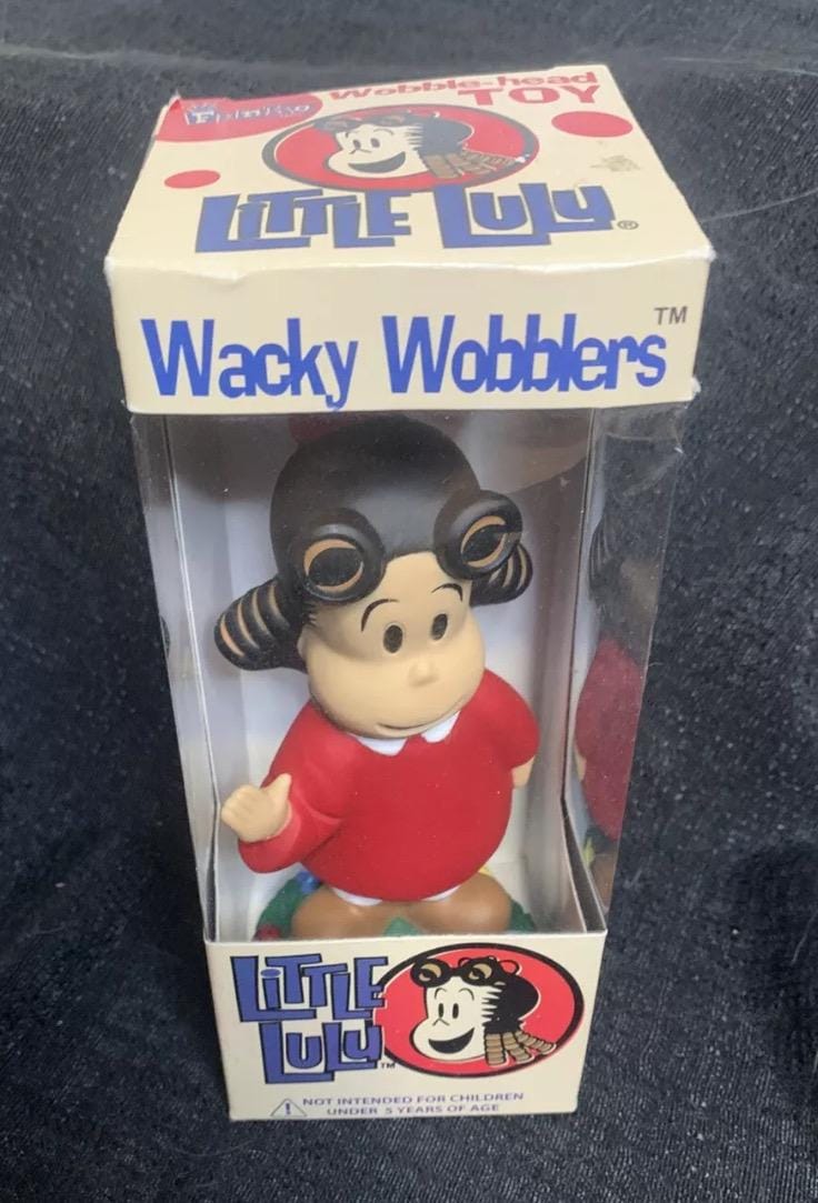 Little Lulu Bobble Head Funko Wacky Wobbler Toy 2001 New in Box 