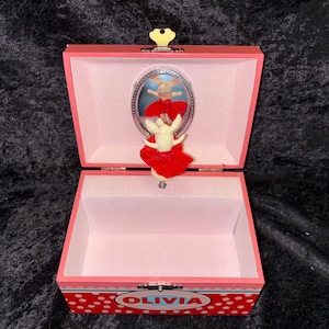 Caja de música con joyas de Olivia la cerdita