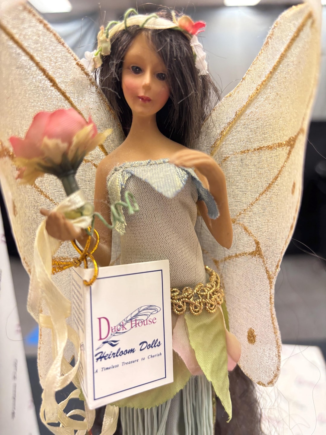 duck house heirloom dolls green dress Doll Fairy 14” Georgina 232 Out of 5000 GUC Shop By Colours