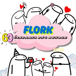 Flork Clipart Bundle | flork png | flork stickers | flork | cliparts | Digital download | Funny meme characters