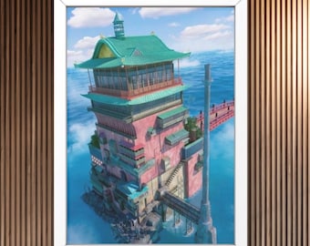 15 Ghibli Scenery Wall art | Studio Ghibli | countryside scenery sand | scenery | anime scenery | anime landscape
