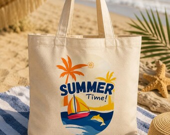 Summer Time PNG | Beach Shirt Design | Tropical Summer Sublimation | Palm Tree Ocean PNG | Coastal Graphic | Instant Download | 4500x5400