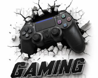 Gaming PNG, Gamer Controller Design, Video Game Shirt, Gaming T-Shirt Design, Gamer Gift, Esports Logo, Gaming Shirt, Instant Download