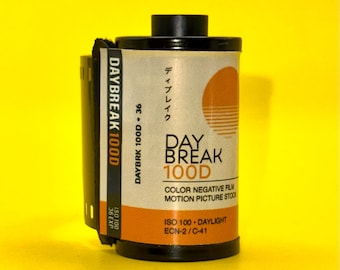 Daybreak 100D 35mm Color Negative Film – ISO 25-100 Daylight Cinema Stock (24 Exp)