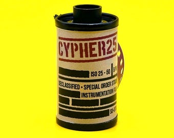 Declassified Spy Film – Cypher25 Black & White 35mm (36 exp)