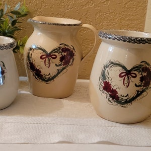 Casey Keramik handgefertigt in Marshall, Texas 3-teilig