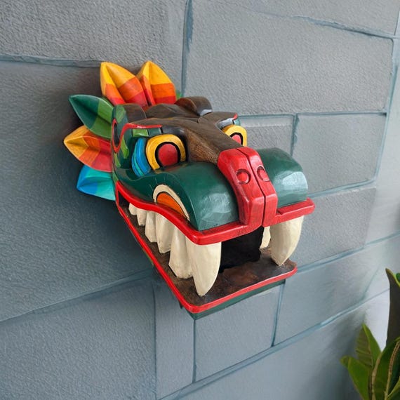 Kukulkan, Mayan decor, Mexican culture, Aztec art