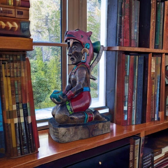 Pakal statue, Mexican Art, Mayan Culture.